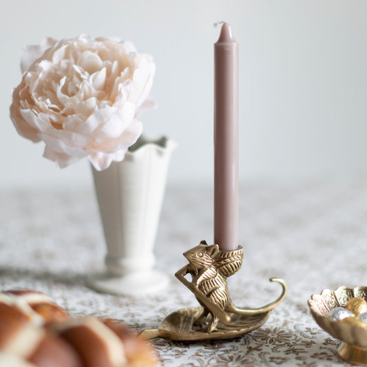 Bramble Brass Candle Holder