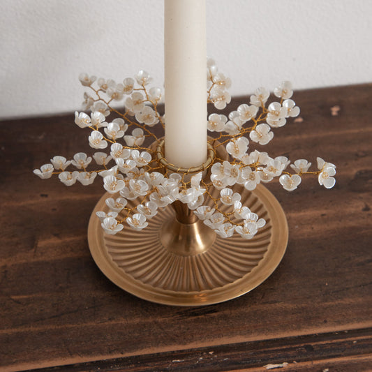 Beaded Flower Candle Wreath 2.5cm