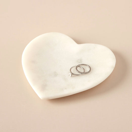 Marble Heart Trinket Bowl