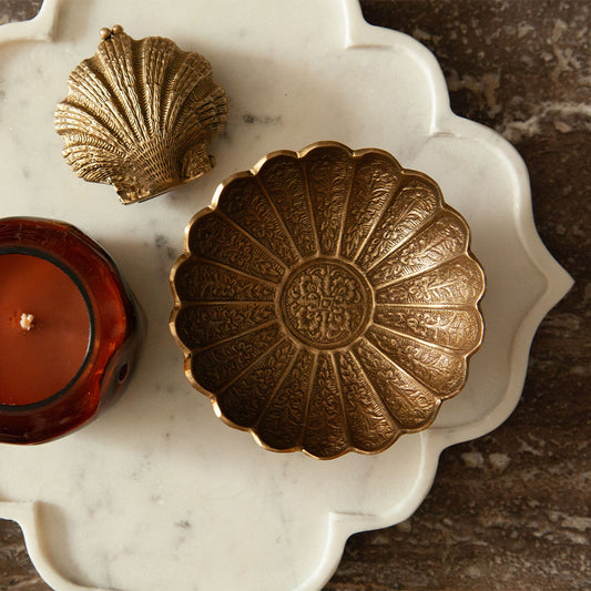 Clover Brass Dish