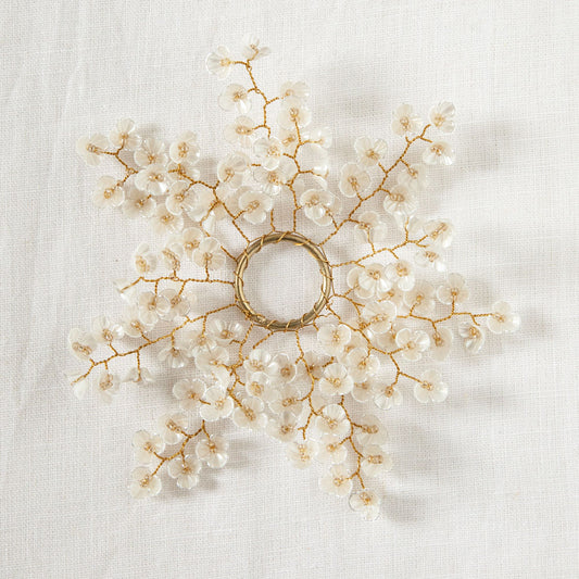 Beaded Flower Candle Wreath 2.5cm