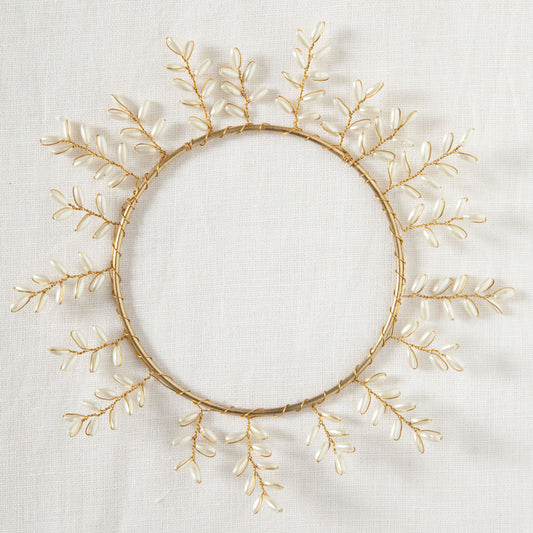 Beaded Candle Ring 10.5cm
