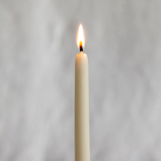 Beeswax Taper Candle Pair