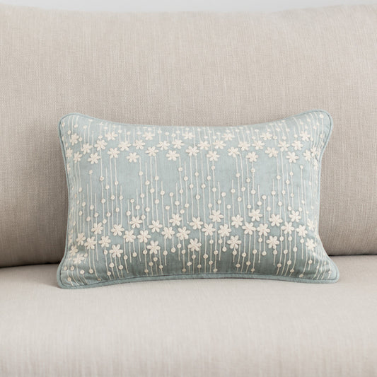 Montreux Velvet Embroidery Cushion