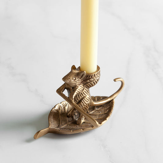 Bramble Brass Candle Holder