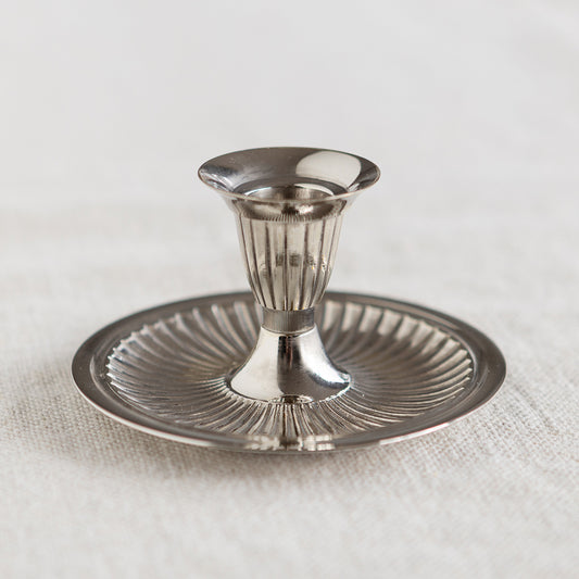 Duchess Nickel Candle Holder