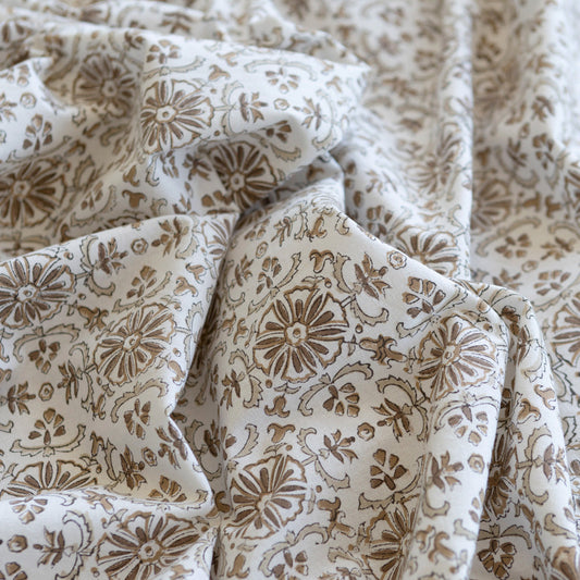 Hazel Block Printed Tablecloth