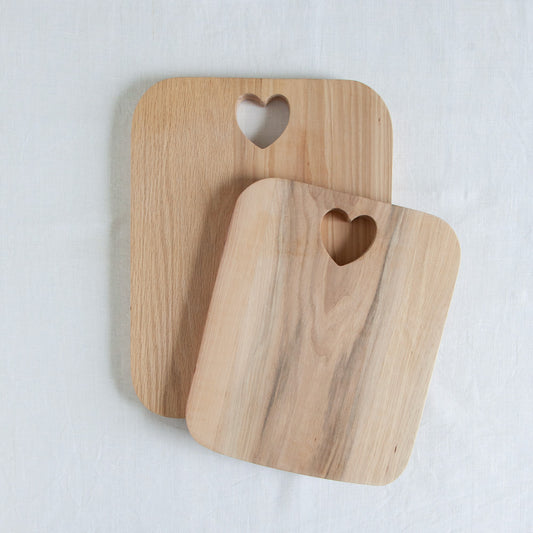 Oak Board with Heart