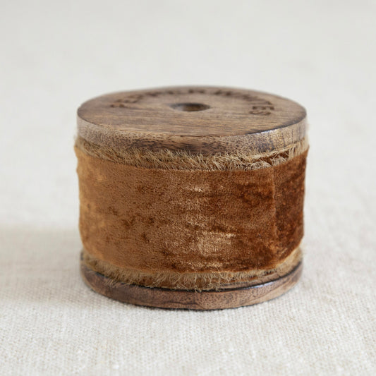Silk Velvet Ribbon Harvest Gold