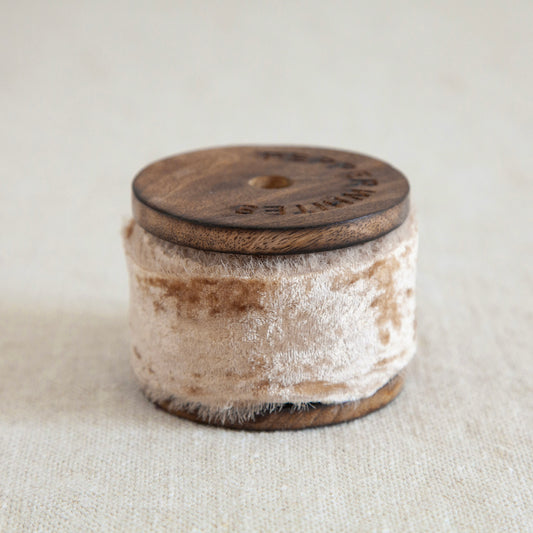 Silk Velvet Ribbon Silk Gold