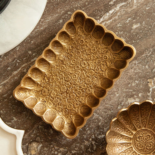 Damask Brass Tray